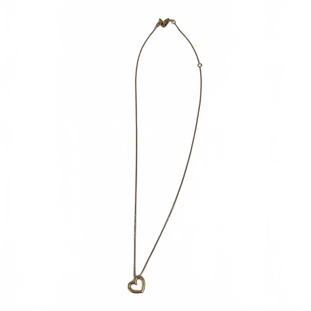 Costco Gold Necklace Heart Pendant Chain